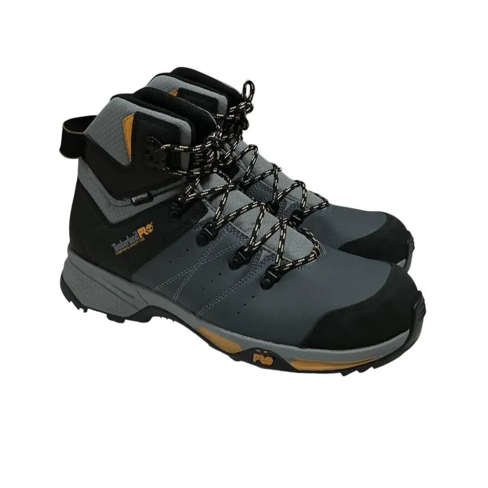 Timberland PRO Switchback Work Boots Mens 12M Gray WP Composite Toe EH Hiker NEW